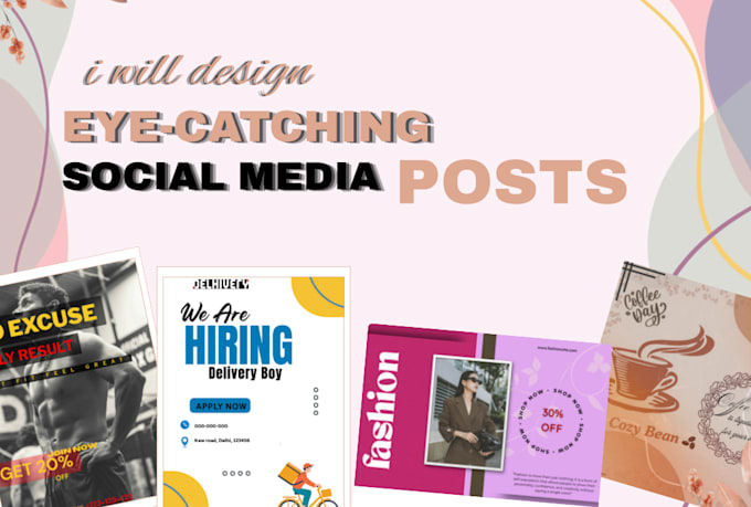 professionally design social media posts, and thumbnail